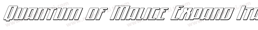 Quantum of Malice Expand Ital Expan字体转换